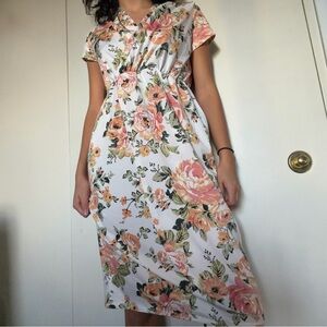 Floral Print Midi Dress